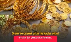 Gram ve çeyrek altın ne kadar oldu? 4 Şubat Salı güncel altın fiyatları