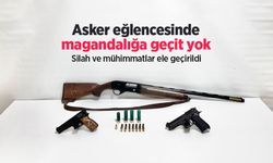 Asker eğlencesinde magandalığa geçit yok: Silah ve mühimmatlar ele geçirildi