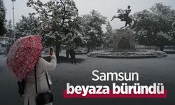 Samsun beyaza büründü