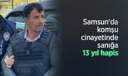 Samsun'da komşu cinayetinde sanığa 13 yıl hapis