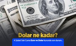 4 Şubat Salı Euro ve Dolar kurunda son durum