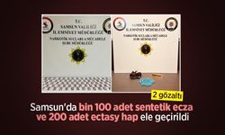 Samsun'da bin 100 adet sentetik ecza ve 200 adet ectasy hap ele geçirildi: 2 gözaltı