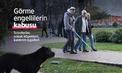 Görme engellilerin kabusu: Scooterlar, sokak köpekleri, kaldırım işgalleri