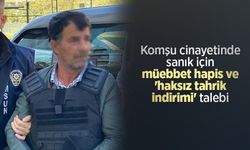 Komşu cinayetinde sanık için müebbet hapis ve 'haksız tahrik indirimi' talebi