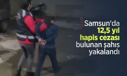 Samsun'da 12,5 yıl hapis cezası bulunan şahıs yakalandı