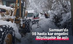 Samsun'da 98 hasta kar engelini Büyükşehir ile aştı