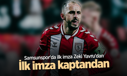 Samsunspor'da ilk imza Zeki Yavru'dan İlk imza kaptandan