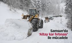 Samsun’da ‘Altay kar fırtınası’ ile mücadele