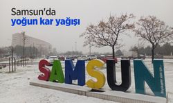 Samsun'da yoğun kar yağışı