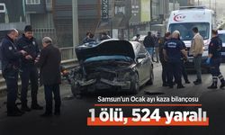 Samsun'un Ocak ayı kaza bilançosu: 1 ölü, 524 yaralı