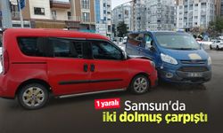 Samsun'da iki dolmuş çarpıştı: 1 yaralı