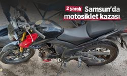 Samsun'da motosiklet kazası: 2 yaralı