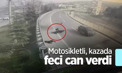 Motosikletli kazada feci can verdi