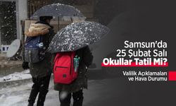 Samsun'da 25 Şubat Salı Okullar Tatil Mi? Valilik Açıklamaları ve Hava Durumu