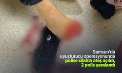 Samsun'da uyuşturucu operasyonunda polise silahla ateş açıldı, 2 polis yaralandı