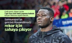 Samsunspor'un golcüsü Mouandilmadji rekor için sahaya çıkıyor