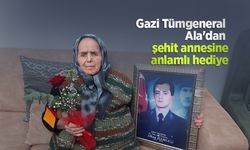 Gazi Tümgeneral Ala'dan şehit annesine anlamlı hediye