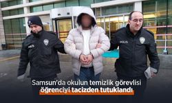 Samsun'da okulun temizlik görevlisi öğrenciyi tacizden tutuklandı