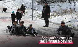 Samsun’da çocuklar tatili fırsata çevirdi