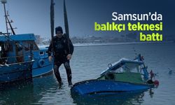 Samsun’da balıkçı teknesi battı