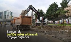 Samsun’da trafiğe nefes aldıracak projeye başlandı