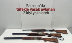 Samsun'da tüfekle yasak avlanan 2 kişi yakalandı