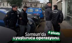 Samsun'da uyuşturucu operasyonu: 4 gözaltı