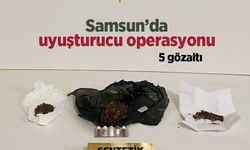 Samsun’da uyuşturucu operasyonu: 5 gözaltı