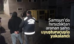 Samsun'da hırsızlıktan aranan şahıs uyuşturucuyla yakalandı