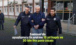 Samsun'da uyuşturucu ticaretine 15 yıl hapis, 30 bin lira para cezası