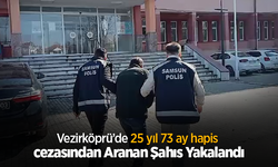 Vezirköprü’de 25 yıl 73 ay hapis cezasından Aranan Şahıs Yakalandı