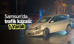 Samsun’da trafik kazası:1 yaralı