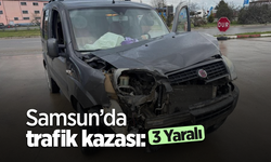 Samsun’da trafik kazası: 3 yaralı