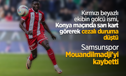 Kırmızı beyazlı ekibin golcü ismi, Konya maçında sarı kart görerek cezalı duruma düştü Samsunspor Mouandilmadji'yi