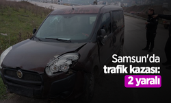 Samsun'da trafik kazası: 2 yaralı