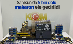 Samsun’da 5 bin dolu makaron ele geçirildi