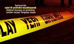 Samsun'da eşini 18 yerinden bıçaklayarak öldüren kocaya ve annesine verilen cezayı Yargıtay onadı