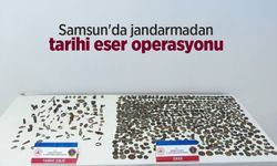 Samsun'da jandarmadan tarihi eser operasyonu