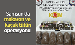 Samsun’da makaron ve kaçak tütün operasyonu