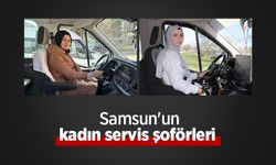 Samsun'un kadın servis şoförleri