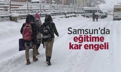 Samsun’da eğitime kar engeli