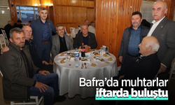 Bafra’da muhtarlar iftarda buluştu