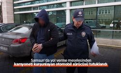 Samsun'da yol verme meselesinden kamyoneti kurşunlayan otomobil sürücüsü tutuklandı