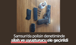 Samsun’da polisin denetiminde silah ve uyuşturucu ele geçirildi