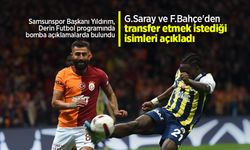 Başkan Yıldırım G.Saray ve F.Bahçe'den transfer etmek istediği isimleri açıkladı