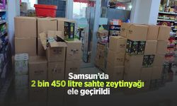 Samsun’da 2 bin 450 litre sahte zeytinyağı ele geçirildi