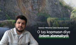 Samsun Mimarlar Odası Başkanı Şener: O taş kopmasın diye önlem alınmalıydı