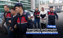 Samsun'da jandarmadan uyuşturucu operasyonu: 2 gözaltı