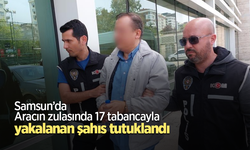 Samsun'da aracın zulasında 17 tabancayla yakalanan şahıs tutuklandı