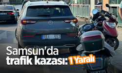 samsun'da trafik kazası: 1 yaralı